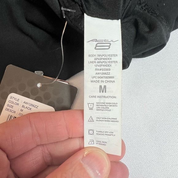 Activ8 Full Coverage Black Sports Bra‎ Workout Exercise Fitness Women’s Sz Small - Picture 4 of 10